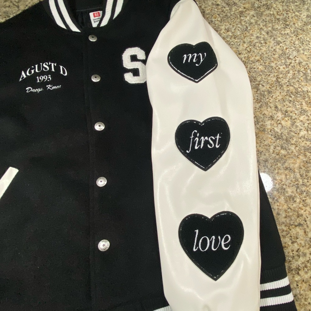 Double Happy Genius Lab Varsity Jacket (Suga of BTS) - Picture 3 of 5